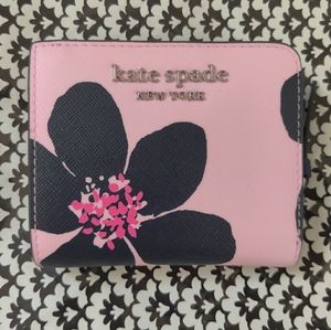 Kate Spade cameron grand flora small l-zip bifold